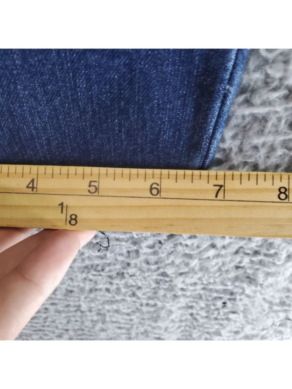 Maurices Jeans Womens Size 5/6 Short Blue Straight Dark Wash Classic Design - Picture 9 of 13